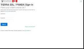 
							         TIERRA SOL / PANDA Sign-In - Gesco Limited Partnership								  
							    