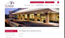 
							         Tift Regional's Quality Scores | Tift Regional Medical Center								  
							    
