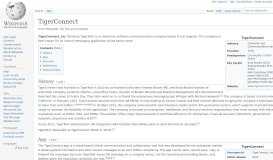 
							         TigerConnect - Wikipedia								  
							    