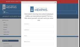 
							         TigerXpress - The University of Memphis								  
							    