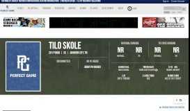 
							         Tilo Skole Class of 2017 - Player Profile | Perfect Game USA								  
							    