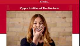 
							         Tim Hortons – Careers - Job Search								  
							    