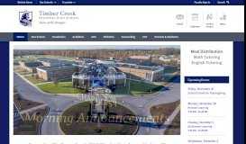 
							         Timber Creek Regional High School / Homepage								  
							    