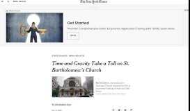 
							         Time and Gravity Take a Toll on St. Bartholomew's Church - The New ...								  
							    