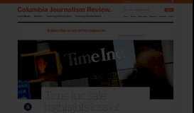 
							         Time Inc. sale highlights loss of stature for iconic brand - Columbia ...								  
							    