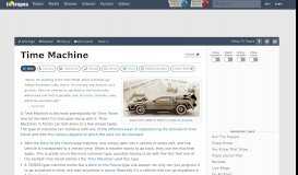 
							         Time Machine - TV Tropes								  
							    