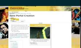 
							         Time Portal Creation | Superpower Wiki | FANDOM powered by Wikia								  
							    