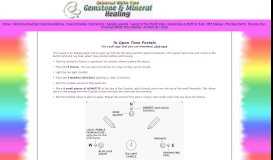 
							         Time Portal Instructions - Universal White Time Gemstone Healing								  
							    