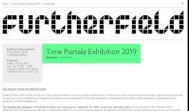 
							         Time Portals Exhibition 2019 09/05/2019 – 20/10/2019 - Furtherfield								  
							    