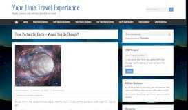 
							         Time Portals On Earth - Would You Go Though? - Your Time Travel ...								  
							    