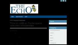 
							         Time to ca$h in: Portal opens with new scholarships – The ECHO								  
							    