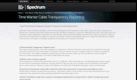 
							         Time Warner Cable Transparency Reporting								  
							    