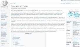 
							         Time Warner Cable - Wikipedia								  
							    