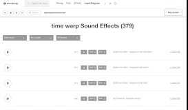 
							         Time Warp Sounds | Download Time Warp Sound Effects - Soundsnap								  
							    