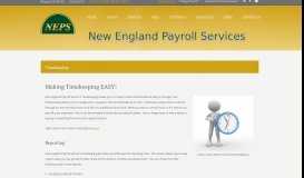 
							         Timekeeping – New England Payroll Services								  
							    