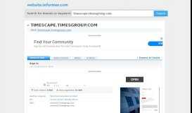 
							         timescape.timesgroup.com at WI. SAP NetWeaver Portal								  
							    