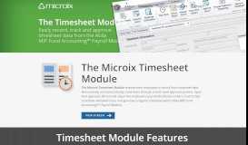 
							         Timesheet Module – Microix								  
							    