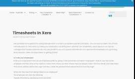 
							         Timesheets In Xero - MYOB, Reckon, Quickbooks to Xero Conversion								  
							    
