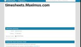 
							         timesheets.maximus.com - Deltek Time & Expense - Login ...								  
							    