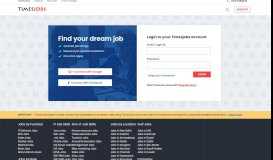 
							         Timesjobs::Login - Search India's best jobs available online								  
							    