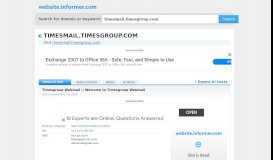 
							         timesmail.timesgroup.com at WI. Timesgroup Webmail ...								  
							    