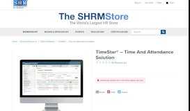 
							         TimeStar® -- Time and Attendance Solution - SHRM Store								  
							    