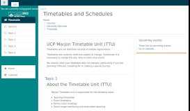 
							         Timetables and Schedules - Course								  
							    