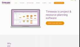 
							         Timewax: Project Management & Resource Planning Software								  
							    