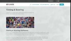 
							         Timing & Scoring Software: create reliable results | MYLAPS								  
							    