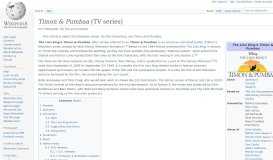 
							         Timon & Pumbaa (TV series) - Wikipedia								  
							    