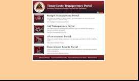 
							         Timor-Leste Transparency Portal								  
							    