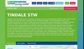 
							         Tindale STW - Community Portal - Northumbrian Water Living Water								  
							    