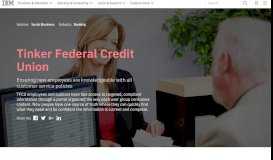 
							         Tinker Federal Credit Union | IBM								  
							    