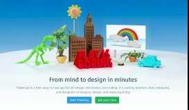 
							         Tinkercad | Create 3D digital designs with online CAD								  
							    