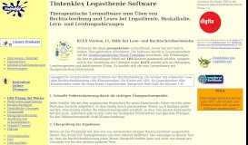 
							         Tintenklex Legasthenie Software, Digita-Preisträger 2006 ...								  
							    