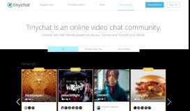 
							         Tinychat: Live video chat rooms, simple and easy.								  
							    