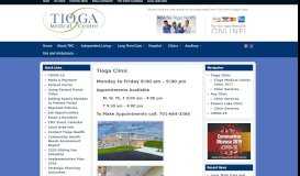 
							         Tioga Clinic - Tioga Medical Center								  
							    