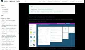 
							         Tip 3 - Drag Tiles to customize your Azure Dashboard | Azure Tips and ...								  
							    