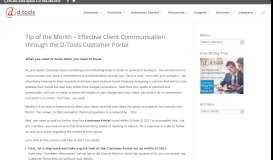 
							         Tip of the Month - Effective Client Communication through ... - D-Tools								  
							    