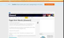 
							         Tipps fuern Markt: Elsword - Spieletipps								  
							    