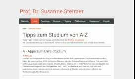 
							         Tipps zum Studium von A-Z - Dr. Susanne Steimer Mannheim								  
							    