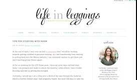 
							         Tips for Studying with NASM | Life In Leggings								  
							    