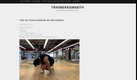 
							         Tips of Tuck Planche by Ido Portal | trainerkenneth								  
							    