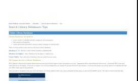 
							         Tips - Search Library Databases - LibGuides at ... - RWU LibGuides								  
							    
