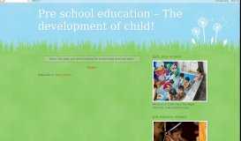 
							         Tips To Start A ... - Pre school education – The development of child!								  
							    