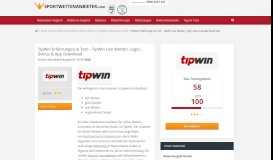 
							         TipWin Erfahrungen & Test - m TipWin Live Wetten, Login, Bonus ...								  
							    