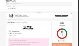 
							         Tire Kingdom / TBC Corporation Customer Service, Complaints and ...								  
							    