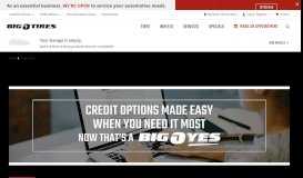 
							         Tires Online Credit Card | Big O Tires								  
							    