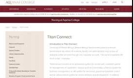 
							         Titan Connect | Aquinas College								  
							    