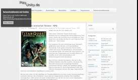 
							         Titan Quest: Immortal Throne - RPG - PlayUnity.de - Ihr Portal für PC ...								  
							    